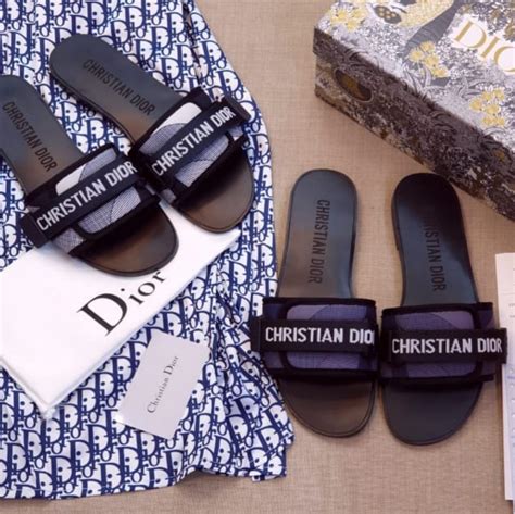 christian dior alodes|authentic unisex christian dior slides.